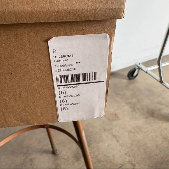 ROAM 90’s Stack Platform Vegan Leather Wedge Sandals in Cement Sz 6 - Picture 8 of 9